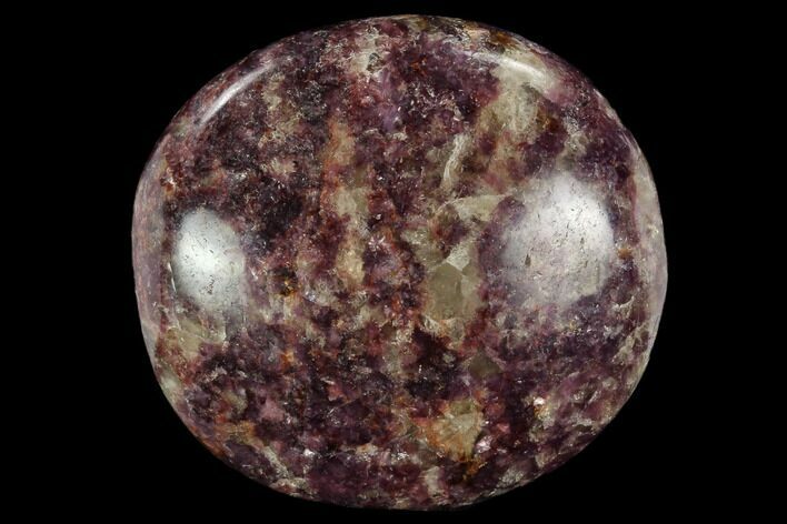 Sparkly, Purple Lepidolite Palm Stone - Madagascar #119304